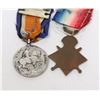 Image 2 : #748 WW1 CANADIAN MINIATURE MEDAL PAIR 1914-15