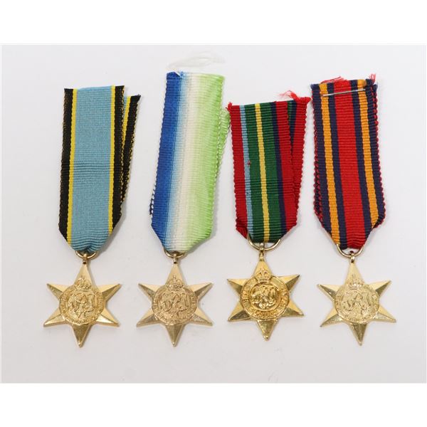 #749 WW2 CANADIAN MINIATURE MEDAL LOT OF 4