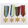 Image 1 : #749 WW2 CANADIAN MINIATURE MEDAL LOT OF 4