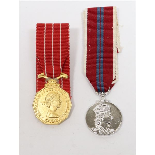 #750CANADIAN FORCES DECORATION MINI MEDAL LOT