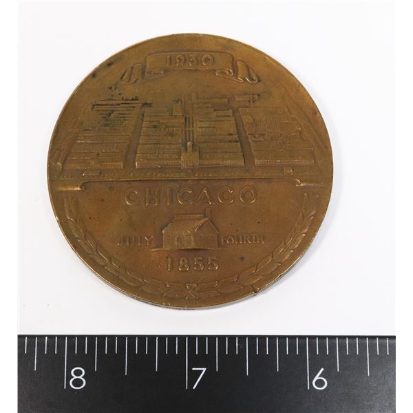 #759 1855 TO 1930 CRANE CO CHICAGO MEDAL 75TH