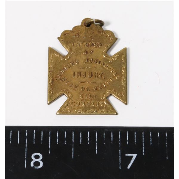 #763 CANADIAN RAILWAY COMPANY MONTREAL TAG