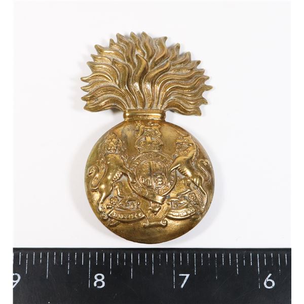 #771 WW1 ROYAL SCOTS FUSILIERS CAP BADGE LARGE