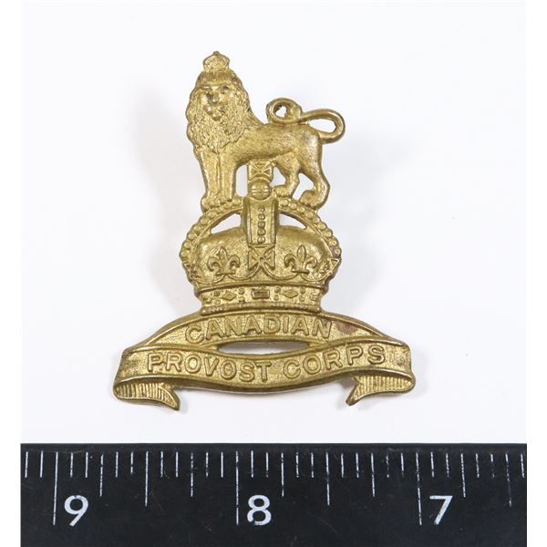 #774 WW2 CANADIAN PROVOST CORPS CAP BADGE