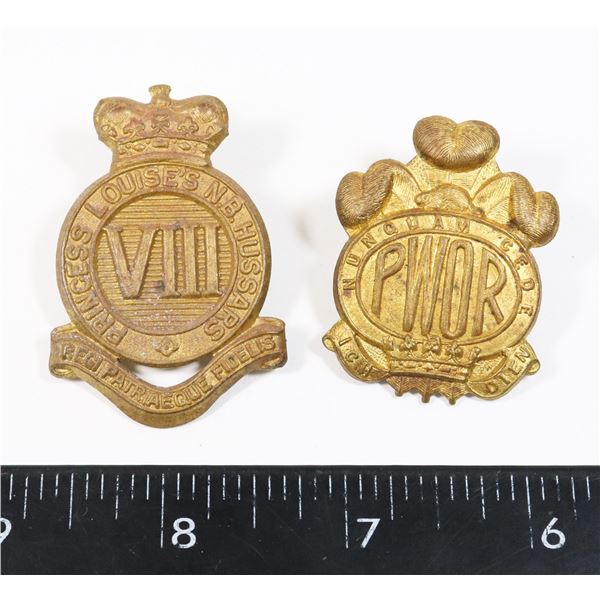 #782 WW2 CANADIAN CAP BADGE LOT INC PWOR