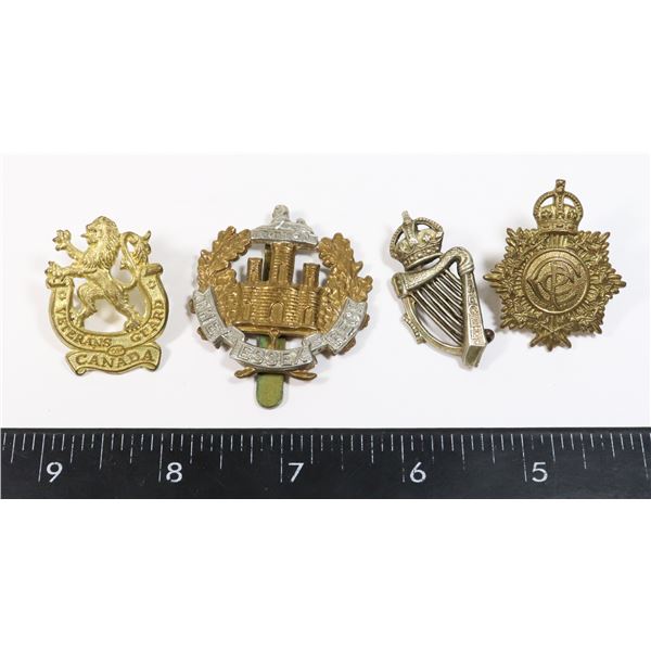 #784 WW2 CANADIAN BRITISH BADGE LOT INC