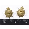 Image 1 : #786 CANADIAN ARMY SERVICE CORPS COLLAR BADGE SET