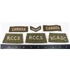 Image 1 : #799 WW2 CANADIAN LOT OF 6 CLOTH INSIGNIA INC.