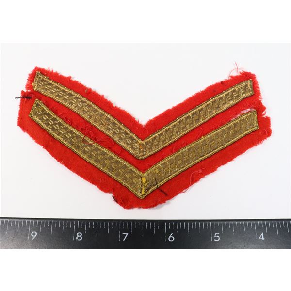 #803 EARLY BRITISH CLOTH CHEVRON RANK INSIGNIA