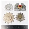Image 1 : #824 GERMAN POLICE CAP BADGE INSIGNIA LOT OF 4