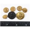 Image 1 : #833 WW1 WW2 ASSORTED NAVY BUTTONS LOT OF 7