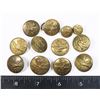 Image 1 : #834 WW2 ROYAL CANADIAN AIR FORCE 12 BUTTON LOT