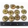 Image 2 : #834 WW2 ROYAL CANADIAN AIR FORCE 12 BUTTON LOT