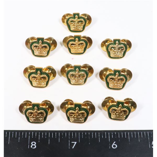 #839 CANADIAN MILITARY QUEENS CROWN INSIGNIA