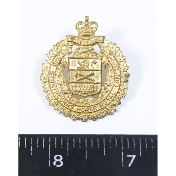 #844 LORD STRATHCONA'S HORSE ROYAL CANADIANS BADGE