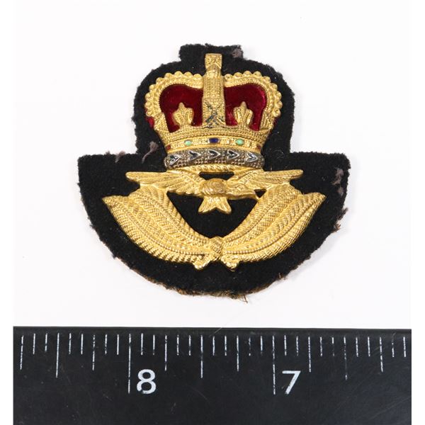 #849 RCAF ROYAL CANADIAN AIR FORCE WEDGE CAP BADGE