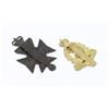 Image 2 : #855 RCAMC AND ROYAL REGINA RIFLES CAP BADGE LOT