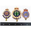 Image 1 : #862 LOT OF 3 CANADIAN CAP BADGES INC LOGISTICS