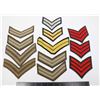 Image 1 : #878 LOT OF 12 ASSORTED CHEVRON RANK INSIGNIA