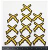 Image 1 : #879 LOT 10 CROSSED RIFLE SHOOTER UNIFORM INSIGNIA