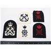 Image 1 : #885 LOT OF 5 ROYAL CANADIAN NAVY UNIFORM PATCHES