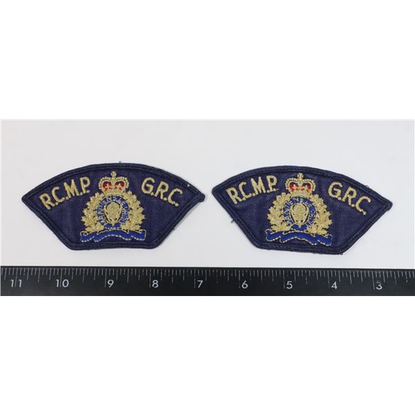 #918 VINTAGE RCMP GRC SHOULDER PATCH PAIR