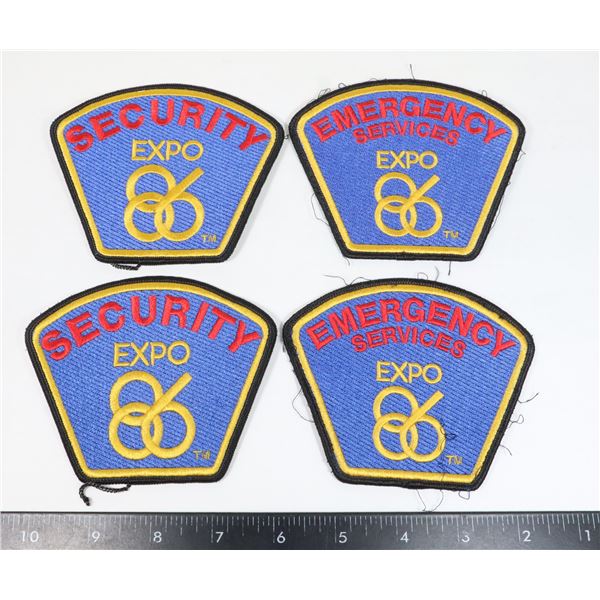 #932 VANCOUVER BC 1986 EXPO SECURITY / EMS PATCHES