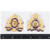 Image 1 : #934 1973 GAUNT MADE SET OF 2 RCMP BADGES GILT