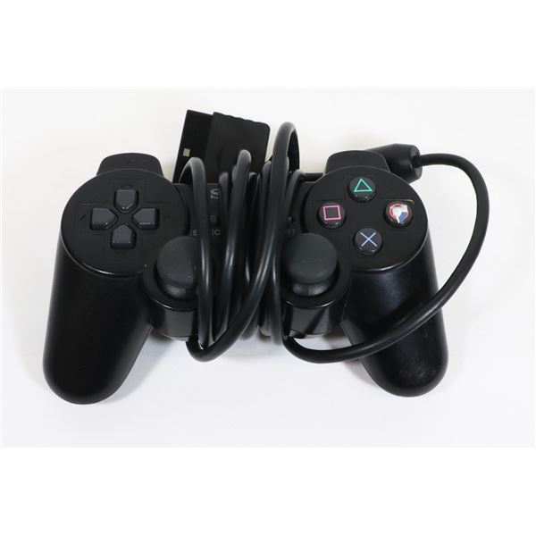 #1047 SONY PLAYSTATION 2 PS2 CONTROLLER BLACK