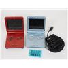 Image 1 : #1050 NINTENDO GBA SP LOT OF 2 SYSTEMS, 1 WORKING