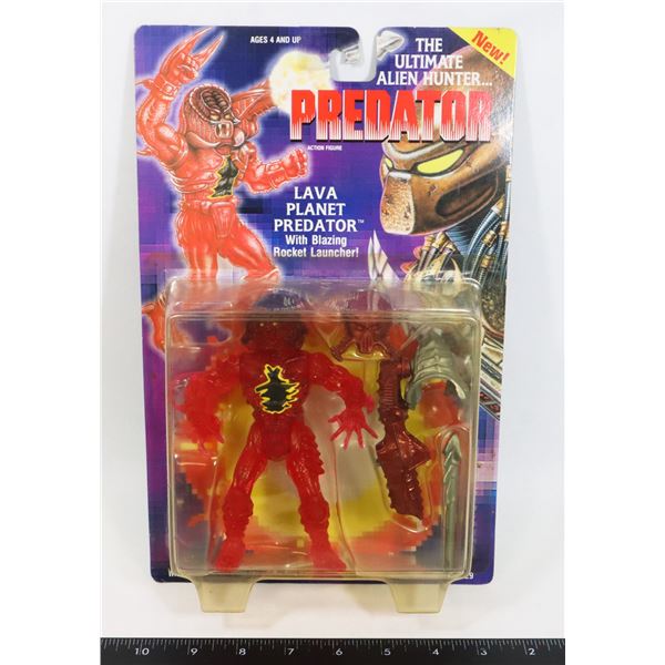 #1090 KENNER LAVA PLANET PREDATOR CARDED FIGURE