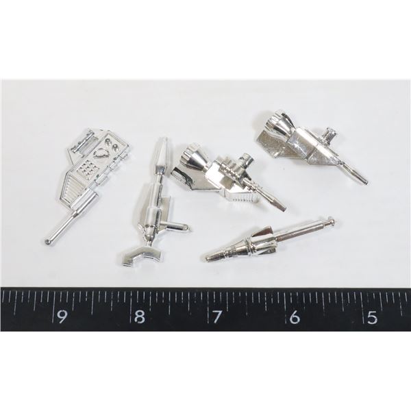#1115 G1 TRANSFORMERS WEAPONS LOT OF 5 GUNS