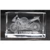 Image 2 : #1125 PROMOTIONAL YAMAHA MOTORCYCLE GLASS DISPLAY