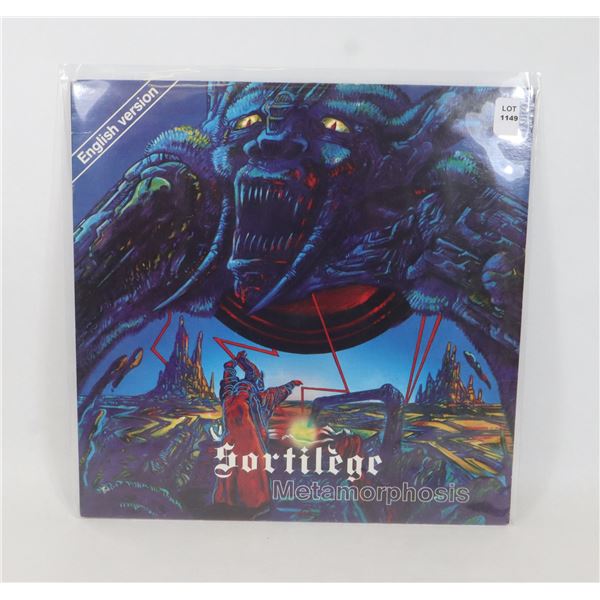 #1149 SORTILEGE METAMORPHOSIS VINYL RECORD 1984