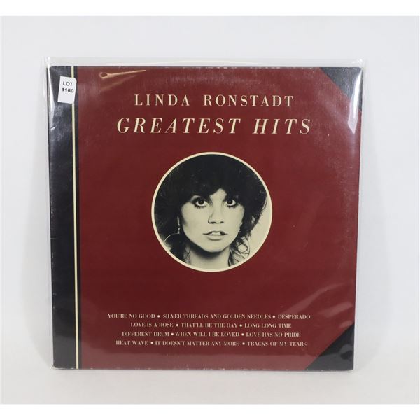 #1160 LINDA RONSTADT GREATEST HITS VINYL RECORD