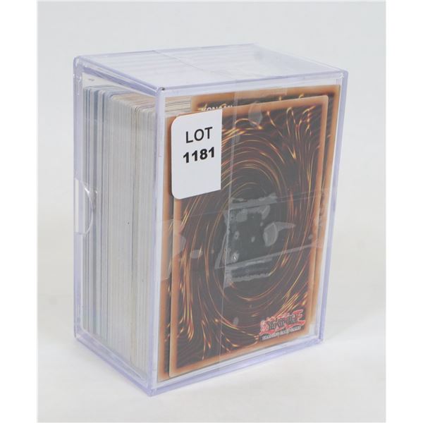 #1181 YU-GI-OH! CARD LOT IN PLASTIC CASE