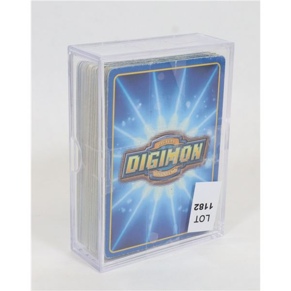 #1182 DIGIMON CARD LOT IN PLASTIC CASE