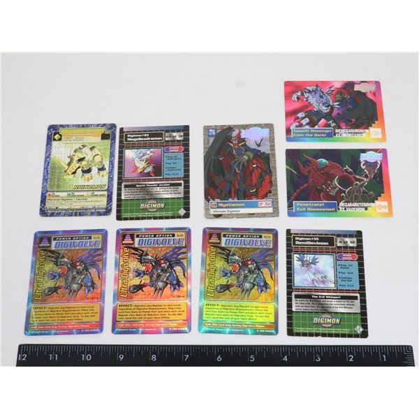 #1183 DIGIMON LOT OF 9 CARDS INC. NON-PLAYING