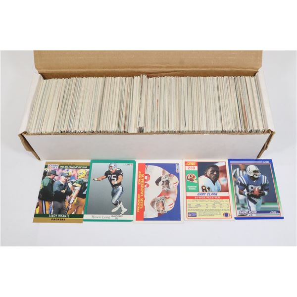 #1195 LARGE BOX OF ASSORTED FOOTBALL CARDS VARIOUS