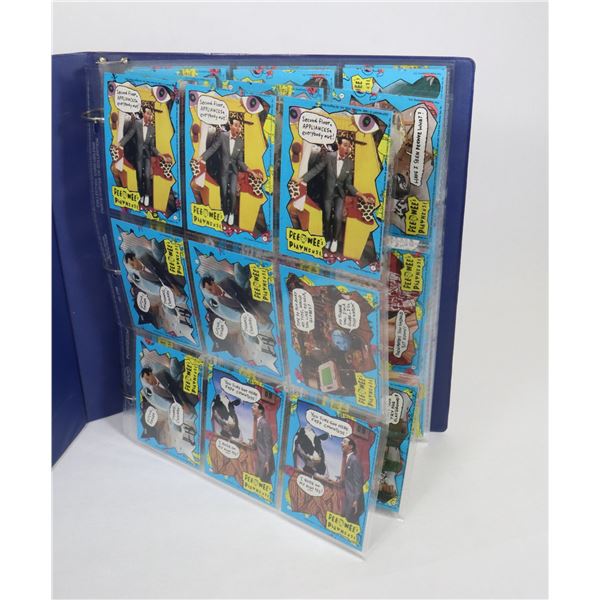 #1199 PEE WEE'S PLAYHOUSE TV SHOW CARDS IN BINDER