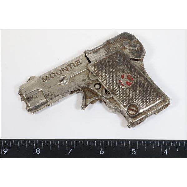 #1205 VINTAGE MOUNTIE TOY CAP GUN MADE IN CANADA