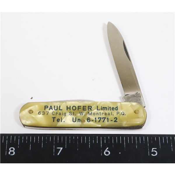 #1233 JUNKERWERK GERMAN POCKET KNIFE MONTREAL