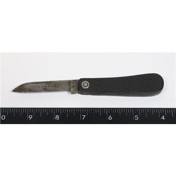 #1238 REAL LAMBFOOT SHEFFIELD FOLDING POCKET KNIFE