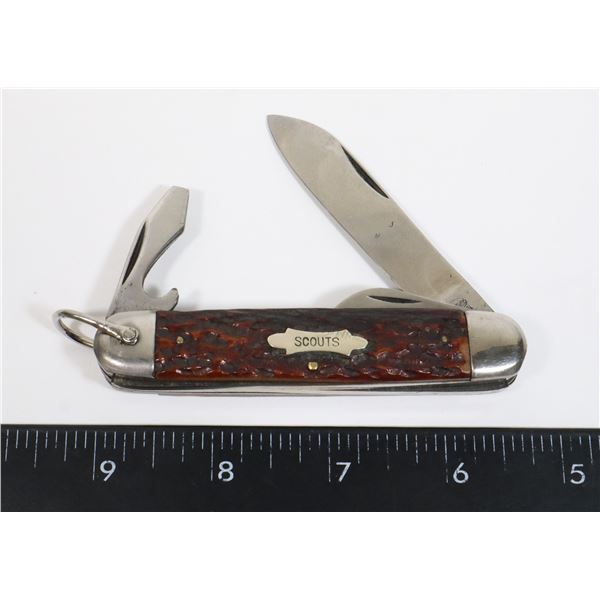 #1240 SCOUTS PREMIER LIFETIME POCKET KNIFE VINTAGE