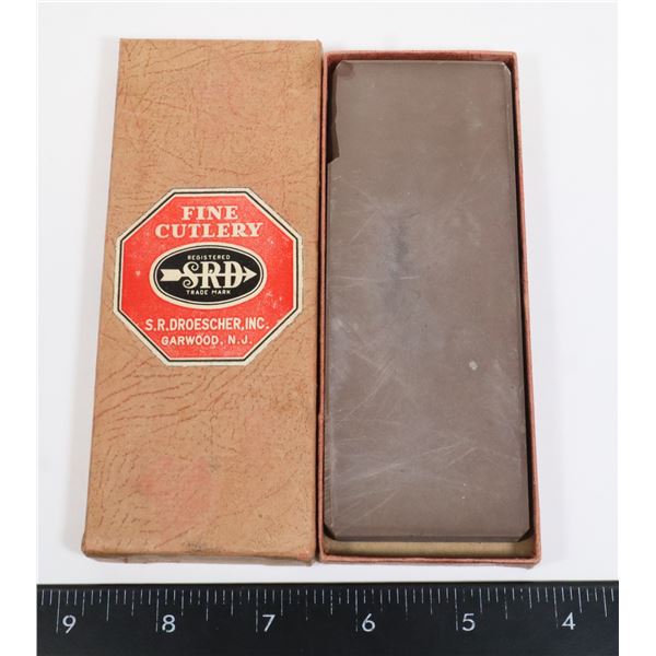 #1242 BOXED KNIFE SHARPENING STONE SR DROESCHER