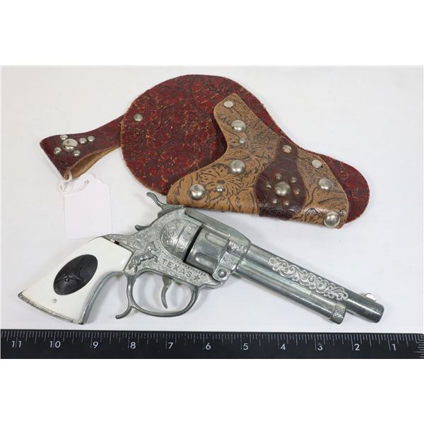 #1252 VINTAGE TOY CAP GUN TEXAS COWBOY PISTOL