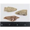 Image 1 : #1263 LOT OF 3 ANTIQUE ARROW HEADS LARGE SIZE