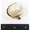 Image 1 : #1273 VINTAGE OPENING SHELL BOX VINTAGE JEWELRY
