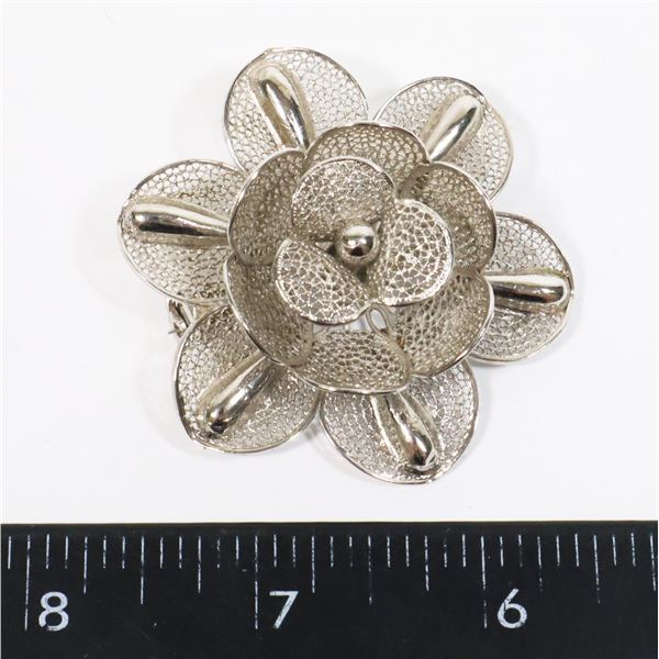 #1274 VINTAGE COSTUME JEWELRY PIN BROACH FLOWER