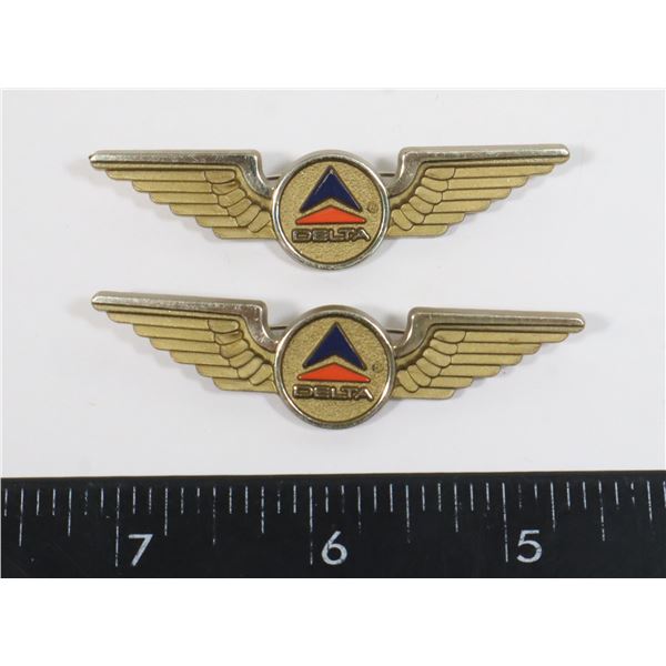 #1276 1980'S DELTA AIRLINES WING PIN MADE IN USA